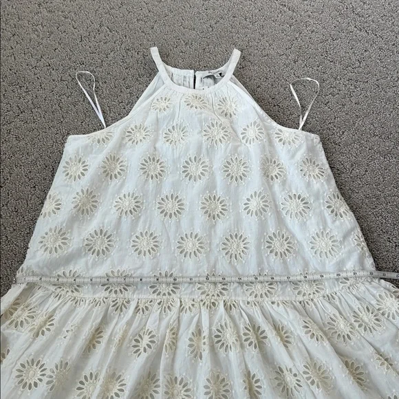 Madewell Aubriella Dress Embroidered Drop-Waist Maxi Dress Floral Eyelet XS NEW - Picture 7 of 14